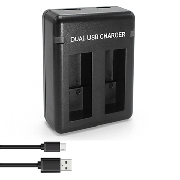 GoPro Hero 5 двойно зарядно AHDBT-501 — Micro USB и USB-C интерфейси