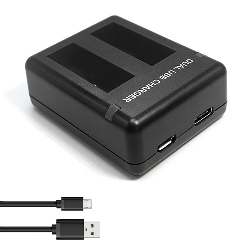 GoPro Hero 5 двойно зарядно AHDBT-501 — Micro USB и USB-C интерфейси