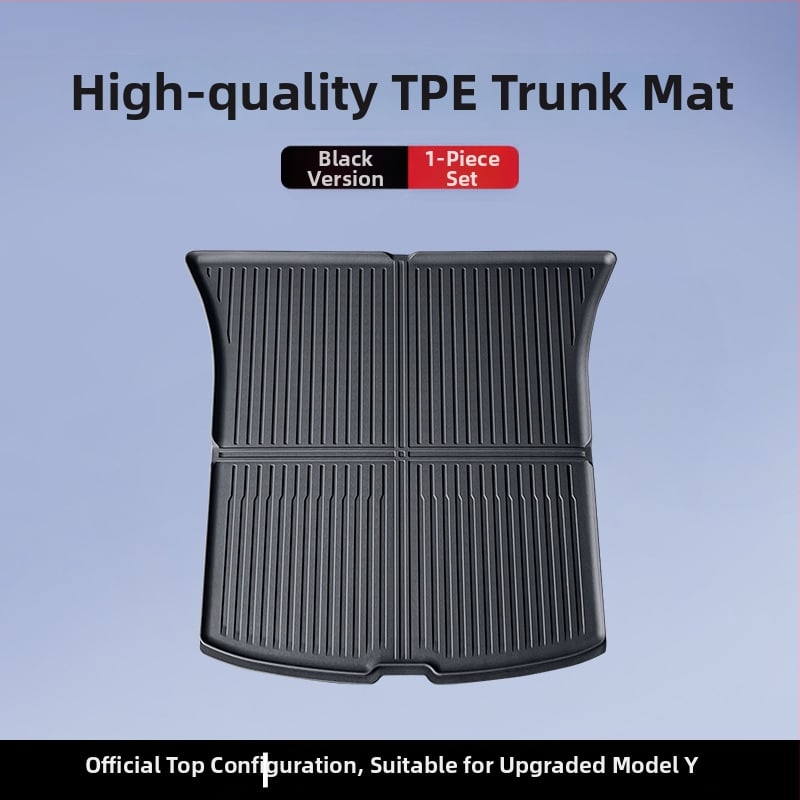 Tesla Model 3/Y εμπρός και πίσω χαλιά πορτ-παγκάζ – TPE, ειδικά για το μοντέλο, χωρίς λογότυπο