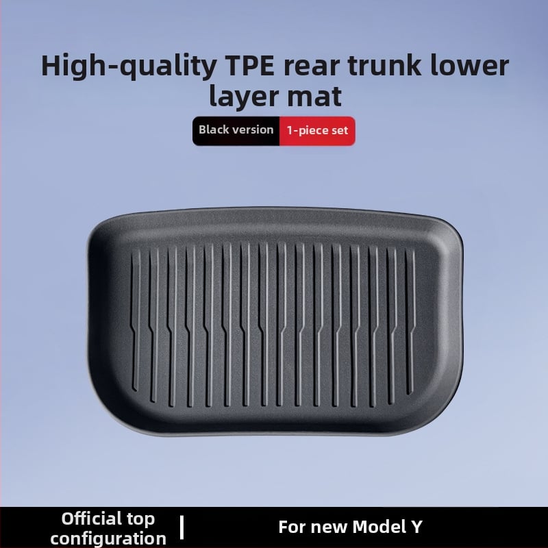 Tesla Model 3/Y εμπρός και πίσω χαλιά πορτ-παγκάζ – TPE, ειδικά για το μοντέλο, χωρίς λογότυπο