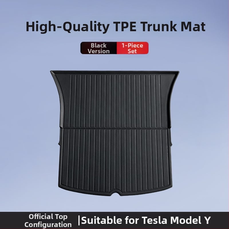 Tesla Model 3/Y εμπρός και πίσω χαλιά πορτ-παγκάζ – TPE, ειδικά για το μοντέλο, χωρίς λογότυπο