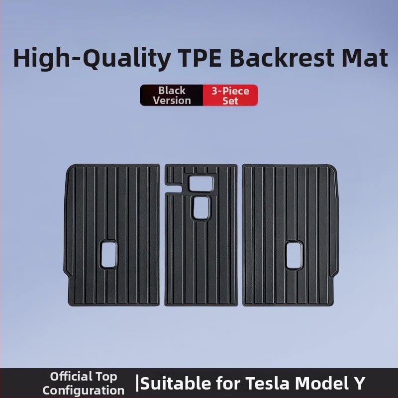 Tesla Model 3/Y εμπρός και πίσω χαλιά πορτ-παγκάζ – TPE, ειδικά για το μοντέλο, χωρίς λογότυπο