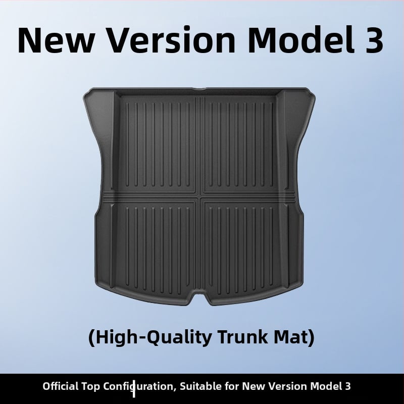 Tesla Model 3/Y εμπρός και πίσω χαλιά πορτ-παγκάζ – TPE, ειδικά για το μοντέλο, χωρίς λογότυπο