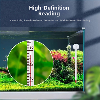 Samolepljivi termometar za akvarij i terarij za kornjače, visoka preciznost, stakleni