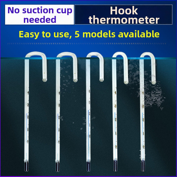 Samolepljivi termometar za akvarij i terarij za kornjače, visoka preciznost, stakleni