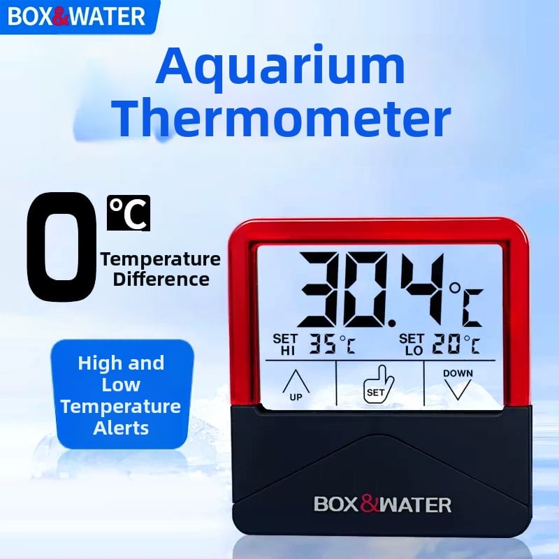 Termometru pentru acvariu cu afișaj de înaltă precizie, senzor electronic de temperatură a apei pentru acvariu