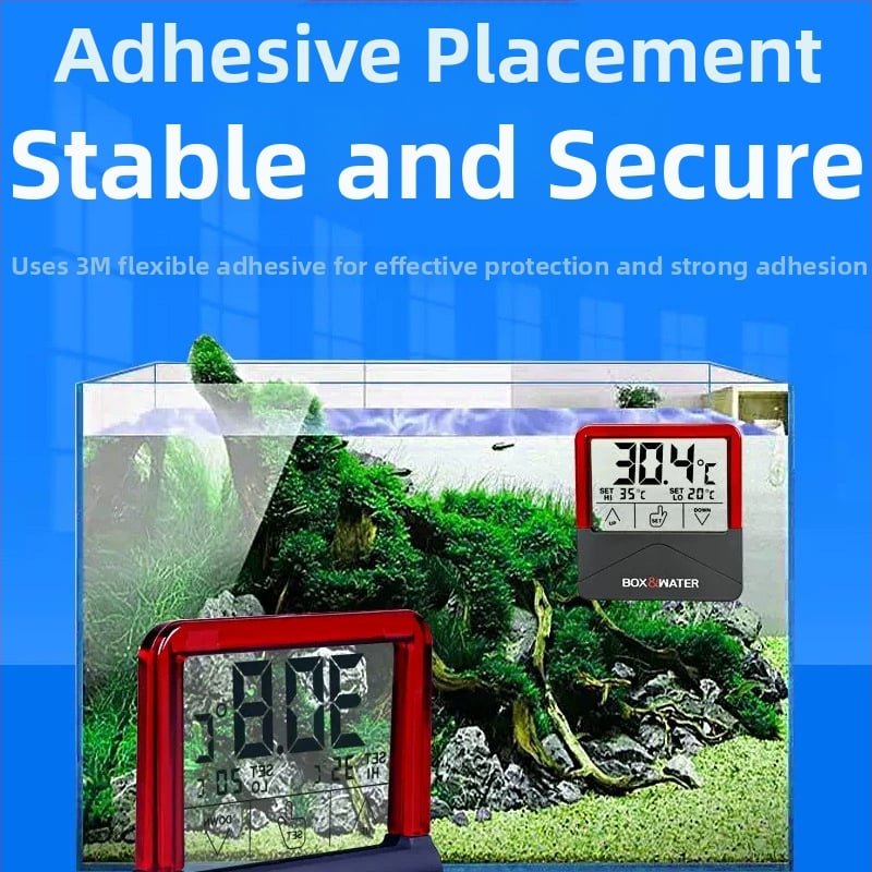 Termometru pentru acvariu cu afișaj de înaltă precizie, senzor electronic de temperatură a apei pentru acvariu