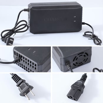 Punjač za električno vozilo Yoshikawa, ulaz AC 100-240V, izlaz 58.8V/73V/88.8V, CE potvrda, kompatibilan s olovno-kiselinskim baterijama.