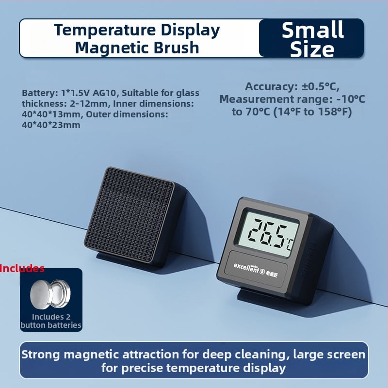 Old Fisherman Magnetna četkica za čišćenje akvarija s termometrom i snažnim magnetom