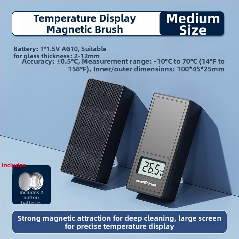 Old Fisherman Magnetna četkica za čišćenje akvarija s termometrom i snažnim magnetom