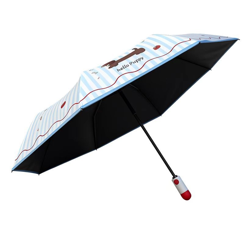 Dječji sklopivi kišobran s automatskim otvaranjem, 8 rebara, UV zaštita UPF 50+, radijus 48–53 cm