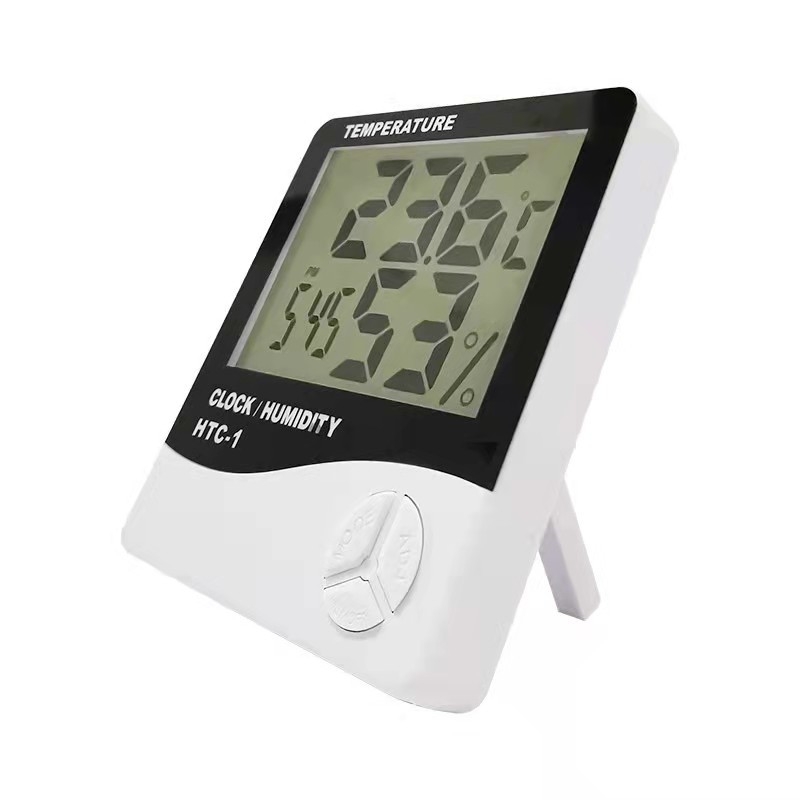 Digitalni mjerač temperature i vlage za unutarnju uporabu, visoka preciznost, pogodan za dječje sobe i sobe za kućne ljubimce, napajan jednim AA baterijom