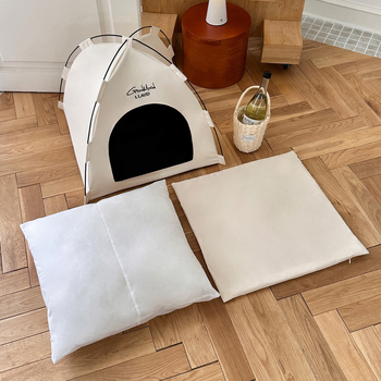 Палаточно котешко гнездо – платнено, свалящо се и миещо се, полузатворен дизайн, за котки