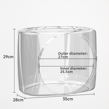 Cuib transparent pentru pisici, din plastic, marca Plastic qianyao, pentru pisici, categorie: cuib/cușcă pentru animale de companie