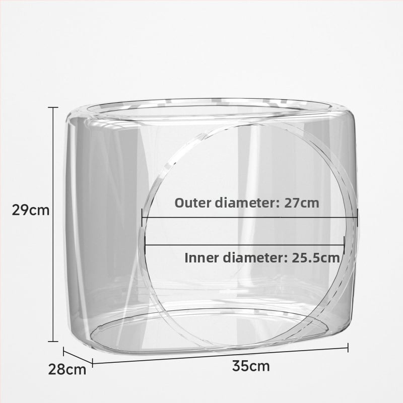 Cuib transparent pentru pisici, din plastic, marca Plastic qianyao, pentru pisici, categorie: cuib/cușcă pentru animale de companie