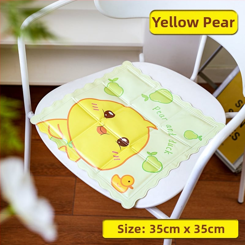 Chladna podloga 35×35 cm s PVC navlakom i punjenjem od ledenih kristala, pogodna za domove, studentske sobe, učionice i urede