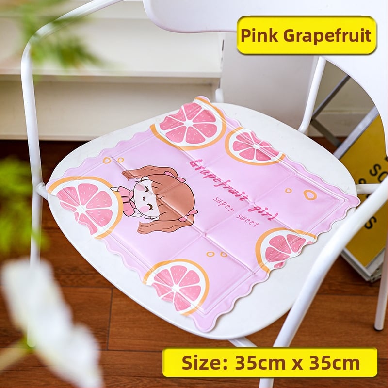Chladna podloga 35×35 cm s PVC navlakom i punjenjem od ledenih kristala, pogodna za domove, studentske sobe, učionice i urede
