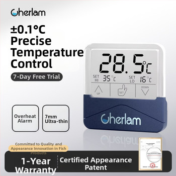 Termometar za akvarij s visokopreciznim zaslonom, elektronički senzor, vanjska naljepnica