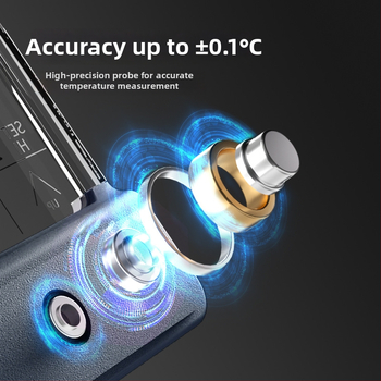 Termometar za akvarij s visokopreciznim zaslonom, elektronički senzor, vanjska naljepnica