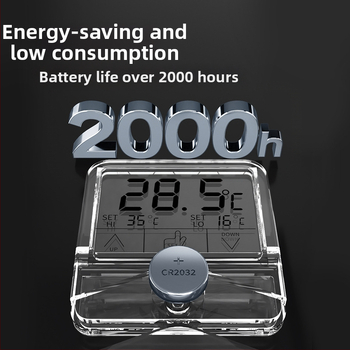 Termometar za akvarij s visokopreciznim zaslonom, elektronički senzor, vanjska naljepnica