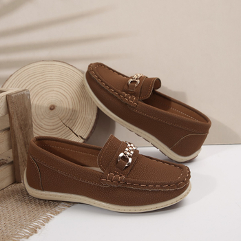 Pantofi sport casual pentru copii, cusuti de mana, cu partea superioară din piele artificială, talpa TPR, respirabili, ușori, rezistenți — pentru vârstele 4–12 ani — pentru toate anotimpurile