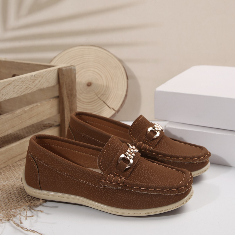 Pantofi sport casual pentru copii, cusuti de mana, cu partea superioară din piele artificială, talpa TPR, respirabili, ușori, rezistenți — pentru vârstele 4–12 ani — pentru toate anotimpurile