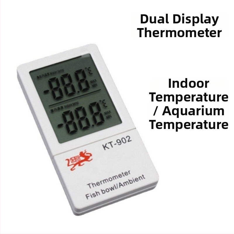 Akváriový teplomer s indukčným elektronickým senzorom, digitálny teplomer na vodu kt-902, plastové telo
