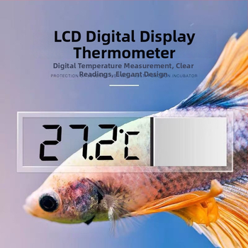Digitalni termometar za akvarij s prozirnim LCD zaslonom, visoka preciznost mjerenja temperature