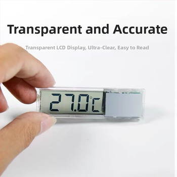 Digitalni termometar za akvarij s prozirnim LCD zaslonom, visoka preciznost mjerenja temperature