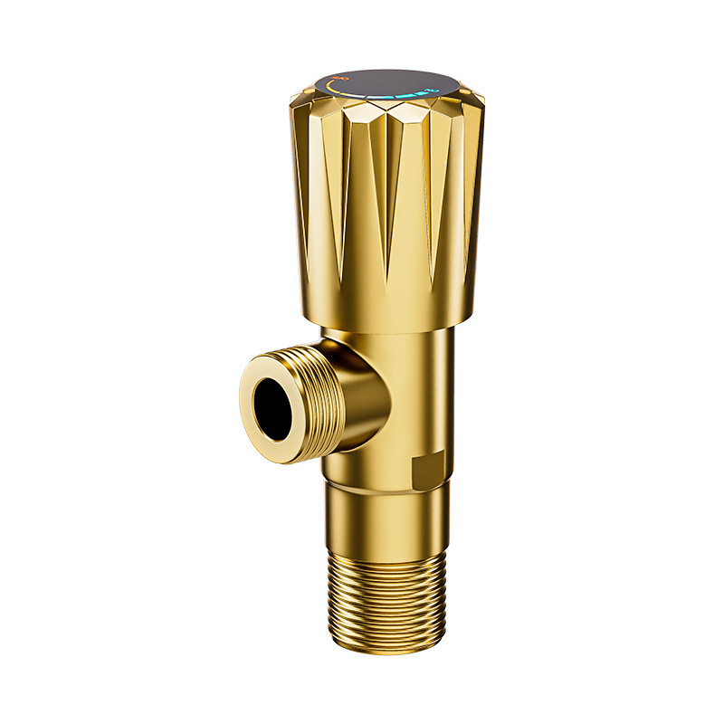 P2833 Robinet unghiular din alamă, montaj în perete, cromat, intrare 4 mm, 0.8-1.2 MPa, pentru toaletă și boiler, design modern minimalist