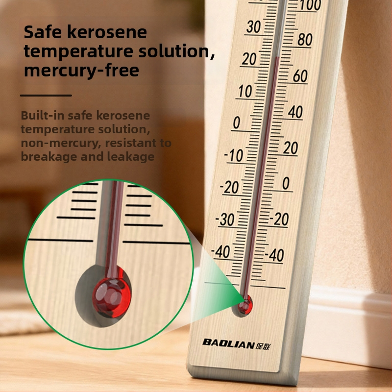 Стъклен тръбен термометър, тип пръчка, за лаборатория и домашно ползване