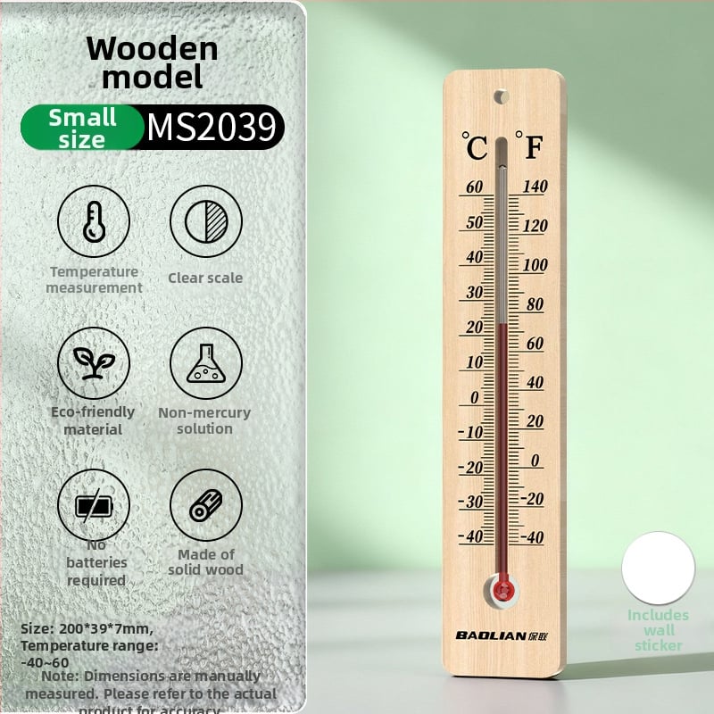 Стъклен тръбен термометър, тип пръчка, за лаборатория и домашно ползване