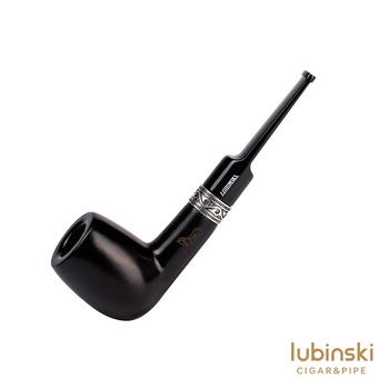 Lubinski lula s Ebony uzorom i srebrnim prstenom, klasična, 9 mm promjer