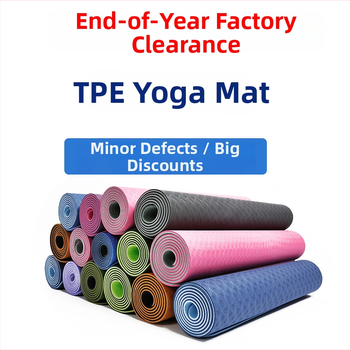Covoraș de yoga – TPE, 6 mm, 850 g, Antiderapant, Absorbant la șocuri, Izolație fonică