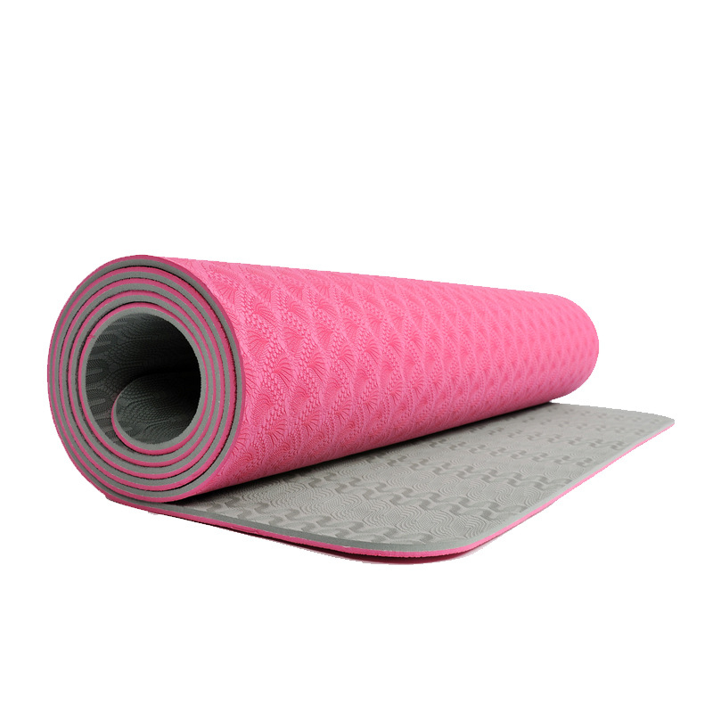 Covoraș de yoga – TPE, 6 mm, 850 g, Antiderapant, Absorbant la șocuri, Izolație fonică