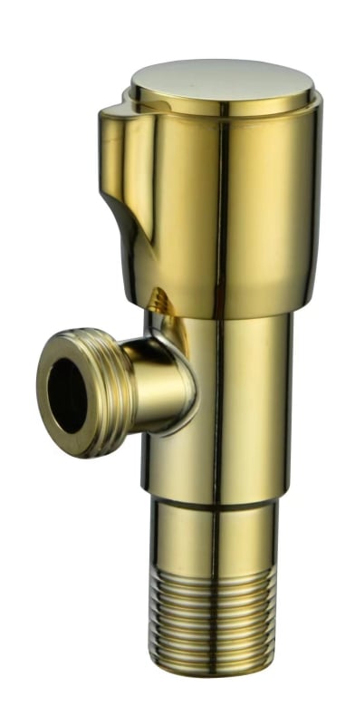 Ventil din oțel inoxidabil electroplacat, model 62-70; instalație în perete; presiune de lucru 1.0 MPa; potrivit pentru bucătărie, baie, balcon și toaletă