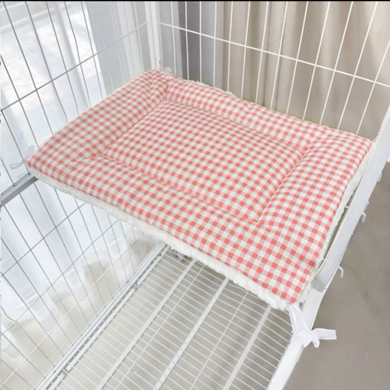 Covoraș pentru platforma cuștii pisicii, universal pentru toate anotimpurile, cu catifea plăcută, pentru animale de companie (Material: Lemn; Categoria produsului: Pernă de șezut; Potrivit pentru câini)