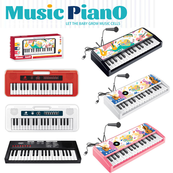 Tastatură electronică pentru copii, cu 37 de taste, din plastic, brand Hubao, origine Chenghai, Guangdong, potrivită pentru vârstele 4–6 ani