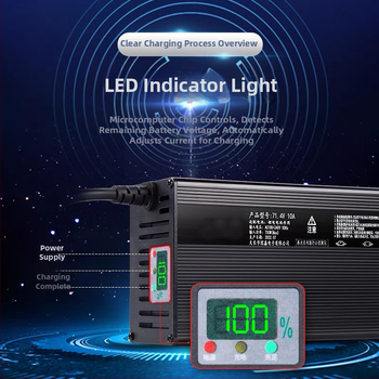 Nabíjačka LiFePO4 batérií 60-72V, 15A — séria 48-72V, CE certifikát, vstup 100-240V ~1.7A 50-60Hz