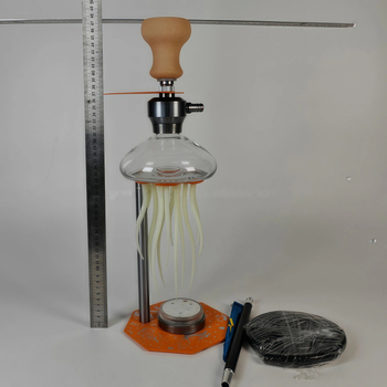 Narghilea din metal – set complet cu efect LED, procesare personalizată, imprimare logo