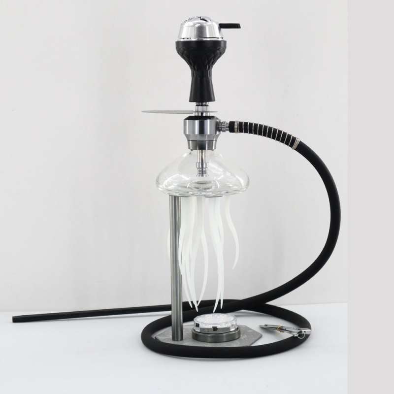 Narghilea din metal – set complet cu efect LED, procesare personalizată, imprimare logo