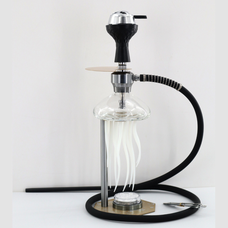 Narghilea din metal – set complet cu efect LED, procesare personalizată, imprimare logo