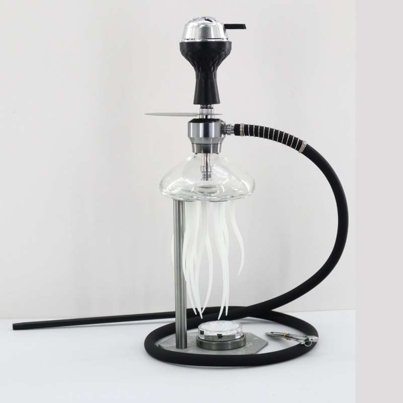 Narghilea din metal – set complet cu efect LED, procesare personalizată, imprimare logo