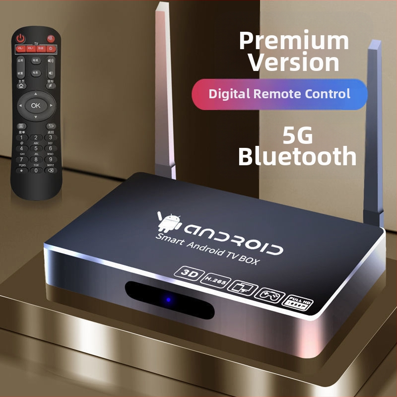 Android TV box s výstupom 4K, Bluetooth a dvojpásmovým Wi-Fi, 128 MB RAM