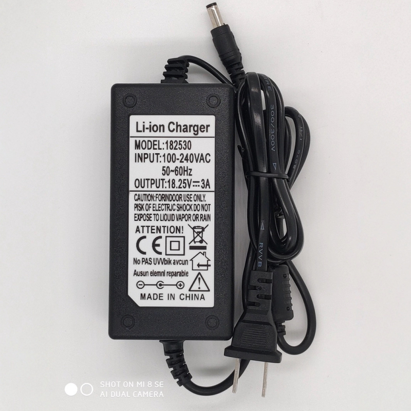 Punjač za LiFePO4 bateriju 5S 32650 – izlaz 18,25V, struja punjenja 3A, ulaz 110–240V, marka Pig boss