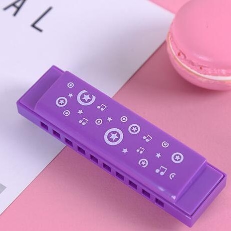 Harmonica pentru copii Bee, monofonică, 10 găuri, capac ABS, orificii de sunet din plastic