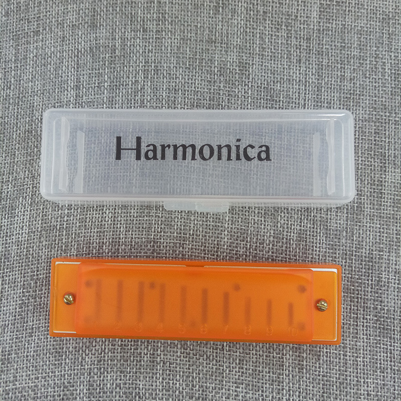 Harmonica pentru copii Bee, monofonică, 10 găuri, capac ABS, orificii de sunet din plastic