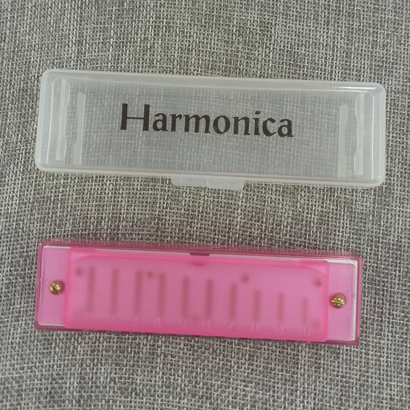 Harmonica pentru copii Bee, monofonică, 10 găuri, capac ABS, orificii de sunet din plastic