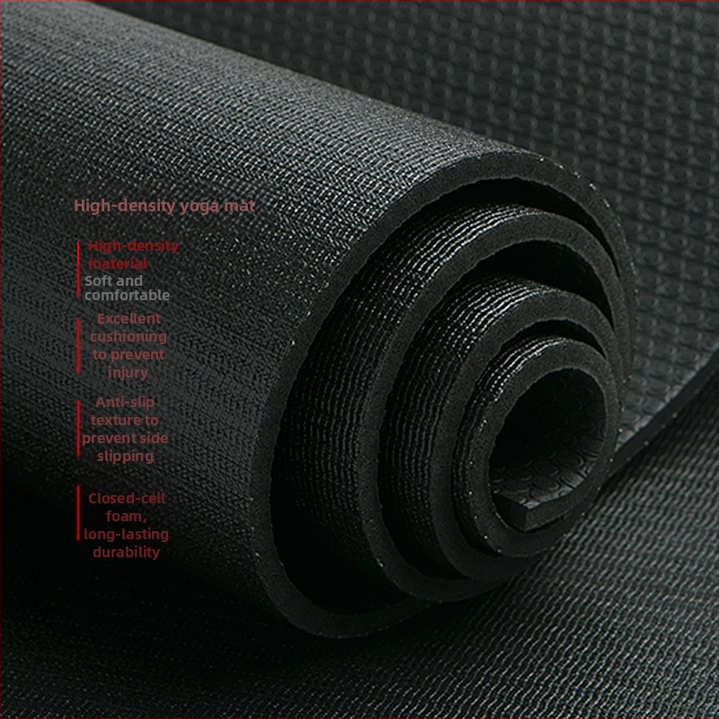 Joga podloga Sufan – PVC visoke gustoće, debljina 6 mm, težina 3,3 kg, jednobojna