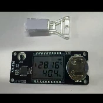 Monitor de temperatură și umiditate pentru incubatorul de papagali — precizie înaltă, calibrare automată, alimentat cu baterie de tip buton